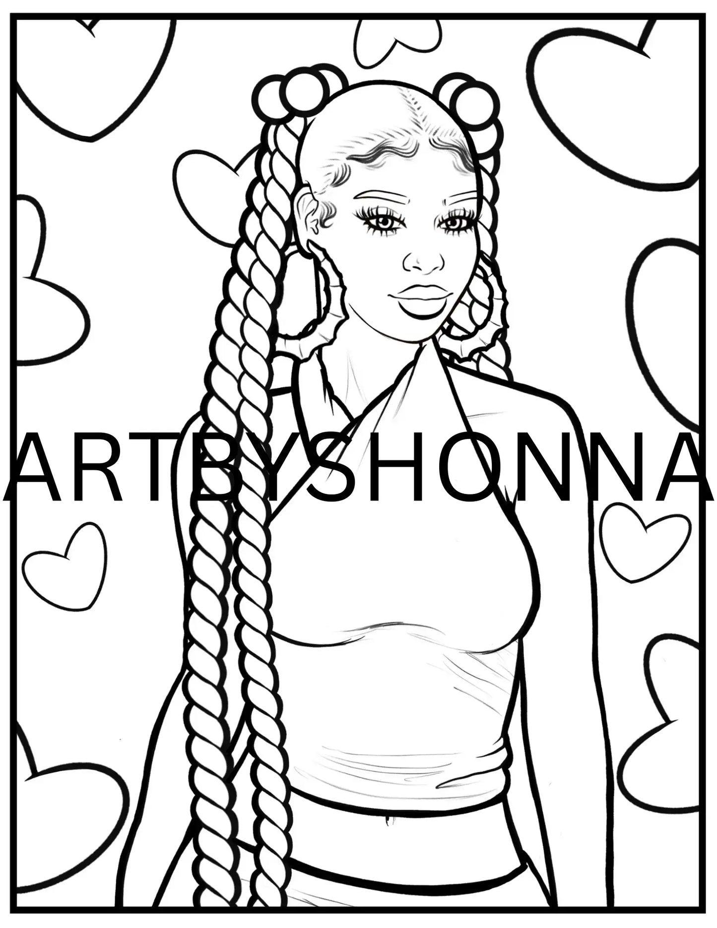 Coloring Pages Bundle Valentines Day Edition Art x SJK