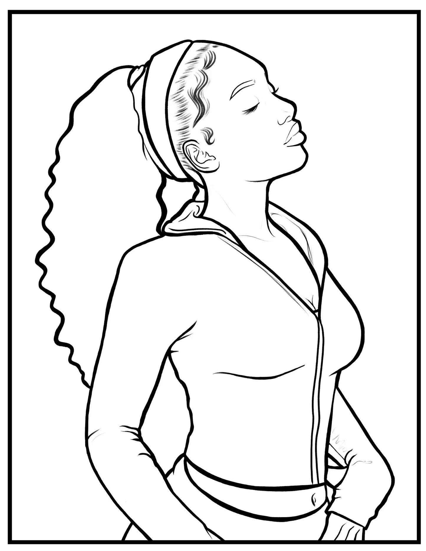 Soft Melaniny Vol. 2: A Soft Girl Coloring Book for Black Women Portrait Style Art x SJK