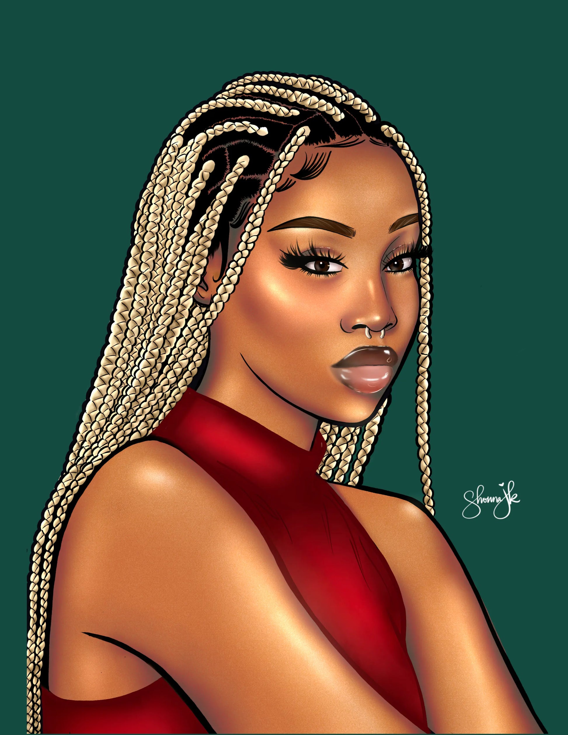 Soft Melaniny Digital Coloring Book for Black Women Art x SJK
